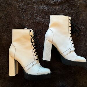 Forever 21 Lace Up Boots